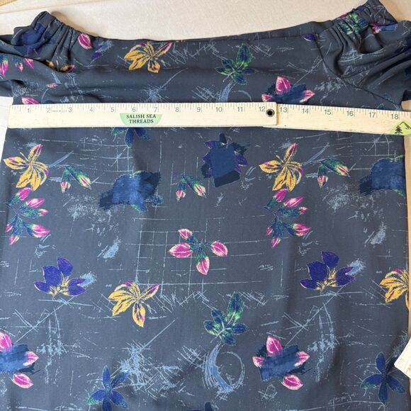 Babaton Aritzia Women's XS Malik Off Shoulder Floral Blouse Fairy Flowy Dainty - Picture 8 of 11